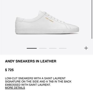 Saint Laurent Andy Leather Sneaker